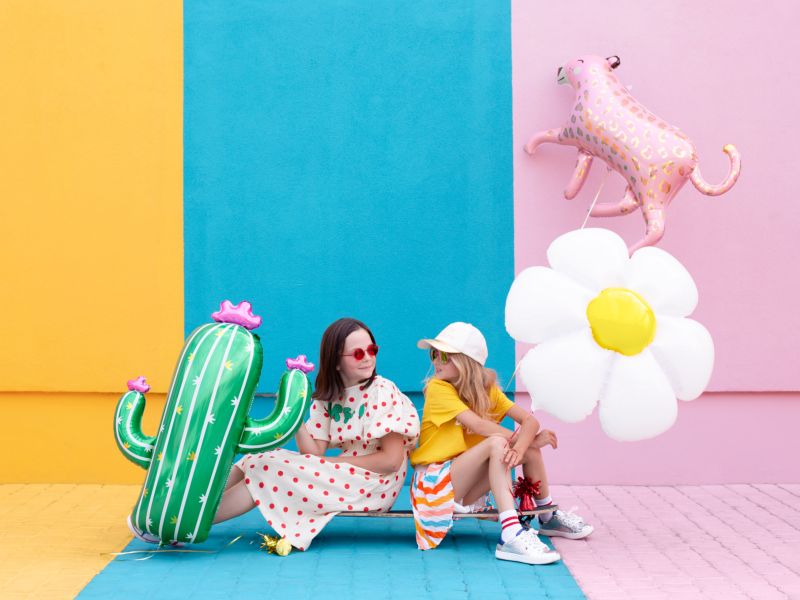 Balon foliowy z helem, „Lampart”, 103 cm x 63 cm - obrazek 8