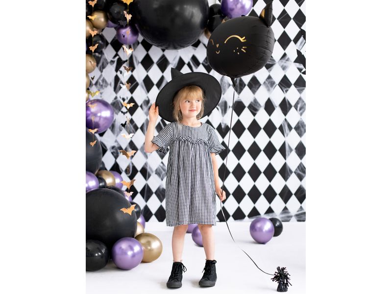 Balon okrągły z helem, 36 cali, Pastel Black - obrazek 5