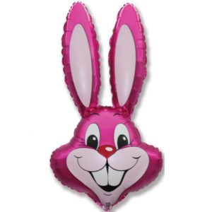 Balon foliowy z helem "Królik", różowy, 24 cale