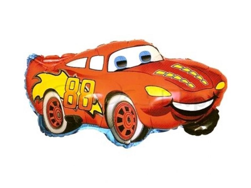Balon foliowy z helem "Uśmiechnięty Samochód", 24 cale
