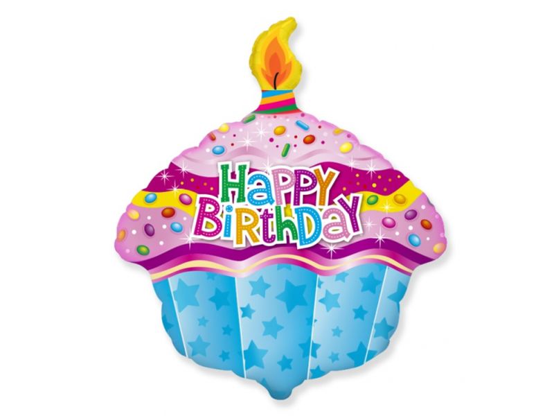 Balon foliowy z helem "Muffinka", 24 cale