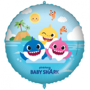 Balon foliowy z helem, „Baby Shark: Fun in the sun”, 45 cm (18 cali)