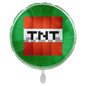 Balon foliowy z helem „Piksele - TNT”, 45 cm (18 cali)