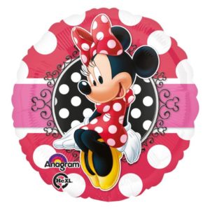 Balon foliowy z helem „Myszka Minie”, 45 cm (18 cali)