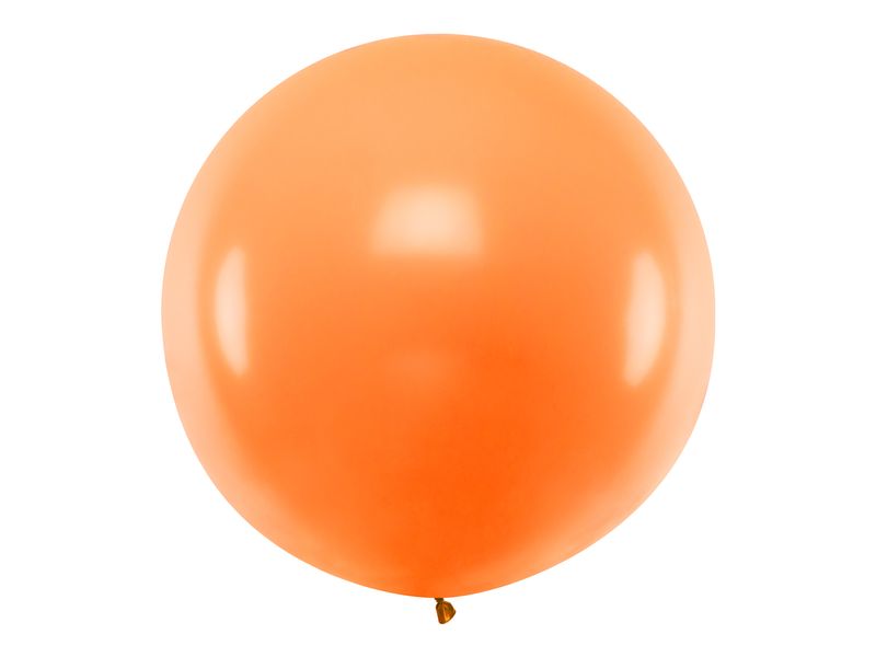 Balon okrągły z helem, 36 cali, Pastel Orange