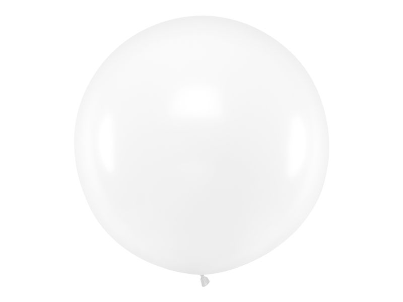 Balon okrągły z helem, 36 cali, Pastel Clear