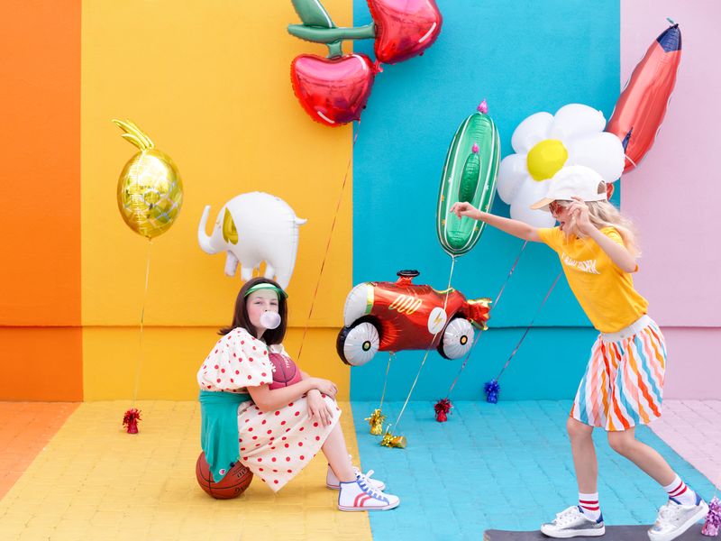 Balon foliowy z helem "Wiśnie", 88 cm x 73 cm - obrazek 2