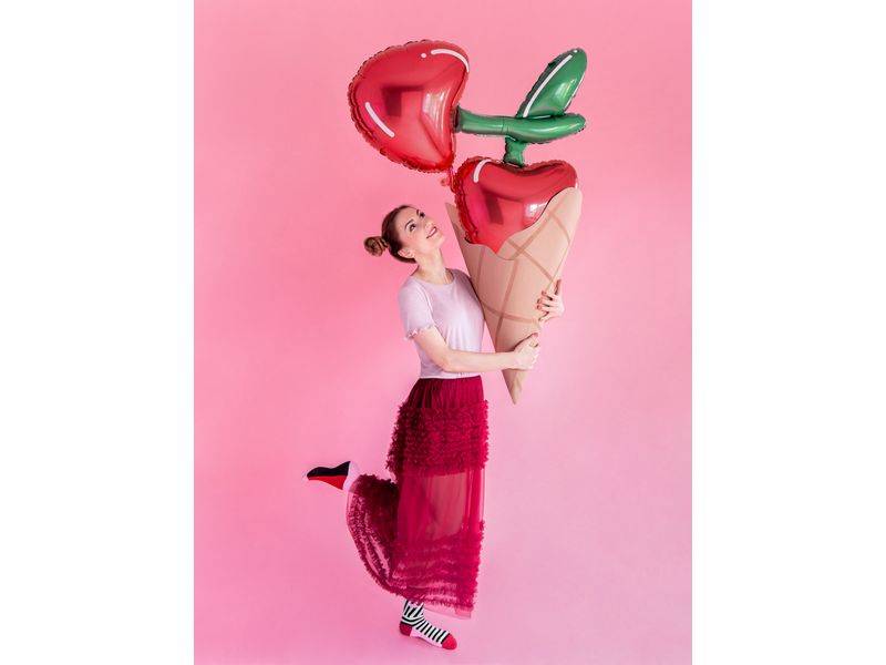 Balon foliowy z helem "Wiśnie", 88 cm x 73 cm - obrazek 7