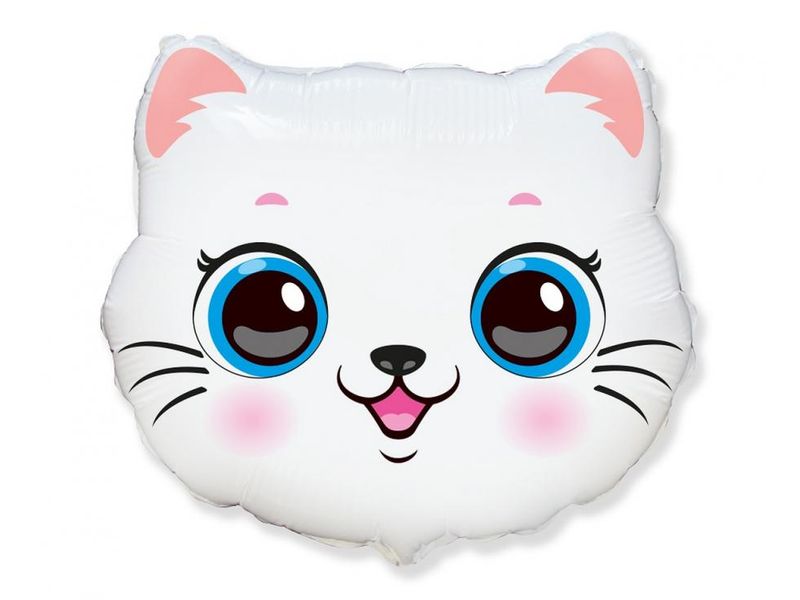 Balon foliowy z helem "Kotek (głowa)", 24 cale