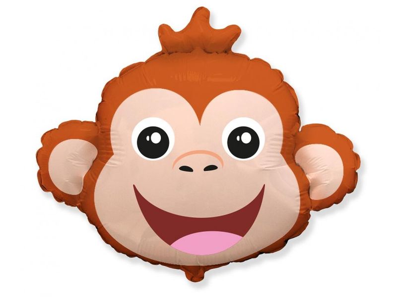 Balon foliowy z helem "Małpka (głowa)", 24 cale
