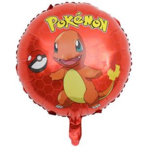 Balon foliowy z helem „Pokemon - Charmander”, czerwony, 45 cm (18 cali)