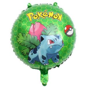 Balon foliowy z helem „Pokemon - Ivysaur”, zielony, 45 cm (18 cali)