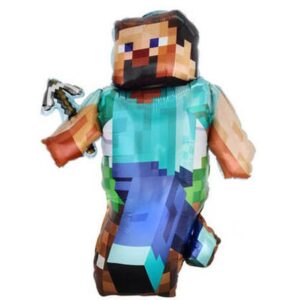 Balon foliowy z helem "Minecraft: Ludzik z Pikseli", 68 cm x 85 cm