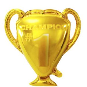 Balon foliowy z helem "Puchar", 61 cm x 65 cm