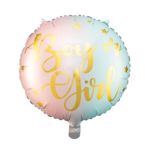 Balon foliowy z helem "Boy or Girl", mix, 35 cm