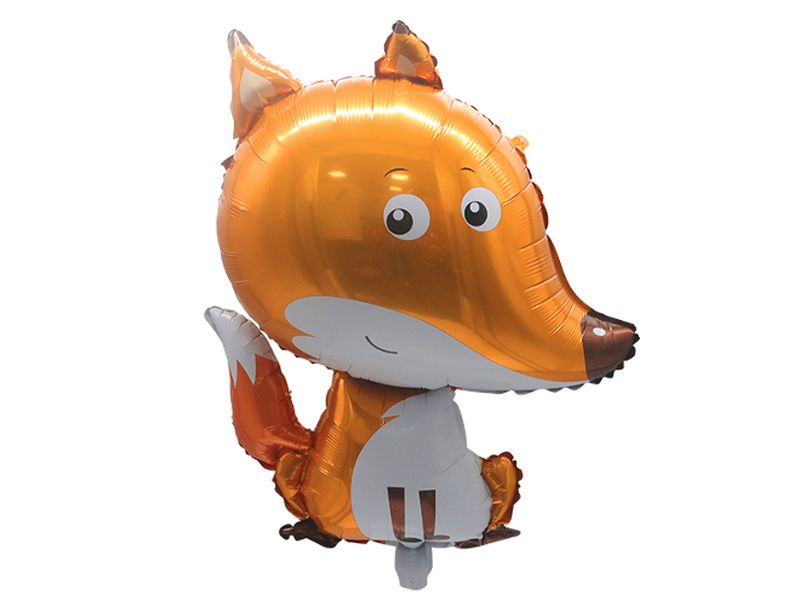 Balon foliowy z helem „Lisek”, 85 cm x 60 cm