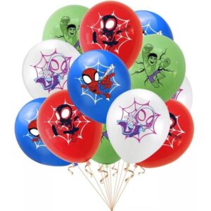 Zestaw balonów z helem "Avengers: Spiderman & Hulk", 12 cali, 8 szt.