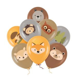 Zestaw balonów z helem "Leśni przyjaciele", 12 cali, 8 szt.