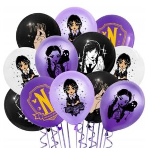 Zestaw balonów z helem "Wednesday", 12 cali, 10 szt.