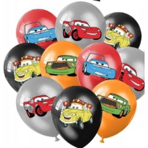 Zestaw balonów z helem "Auta (Cars)", 12 cali, 12 szt.