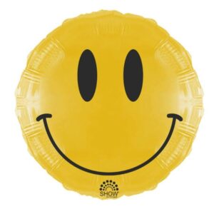 Balon foliowy z helem „Emotka”, 45 cm (18 cali)