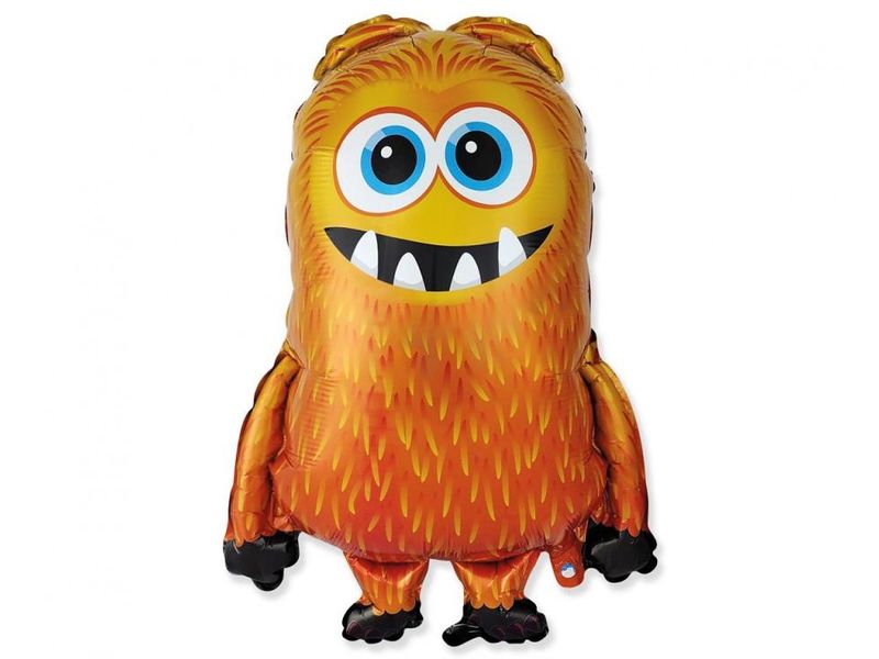 Balon foliowy z helem "Monster Orange", pomarańczowy, 24 cale