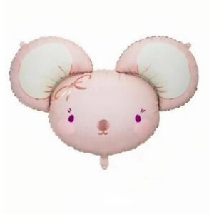 Balon foliowy z helem "Głowa Myszki", 59 cm x 68 cm