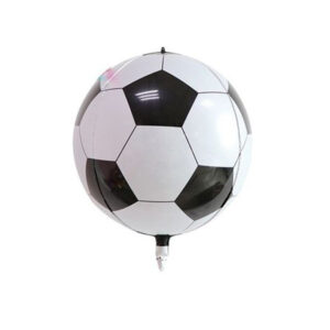 Balon foliowy kula z helem "piłka nożna", 55 cm (22 cale)