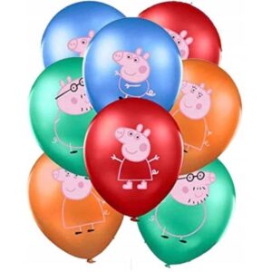 Zestaw balonów z helem "Świnka Peppa", 12 cali, 8 szt.