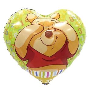 Balon foliowy z helem „Kubuś Puchatek, serce”, 45 cm (18 cali)