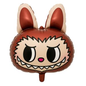 Balon foliowy z helem "Labubu", brązowy, 88 cm x 48cm