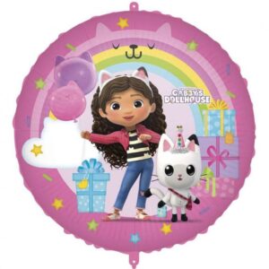 Balon foliowy z helem „Koci Domek Gabi (Gabby's Dollhouse)”, 45 cm (18 cali)